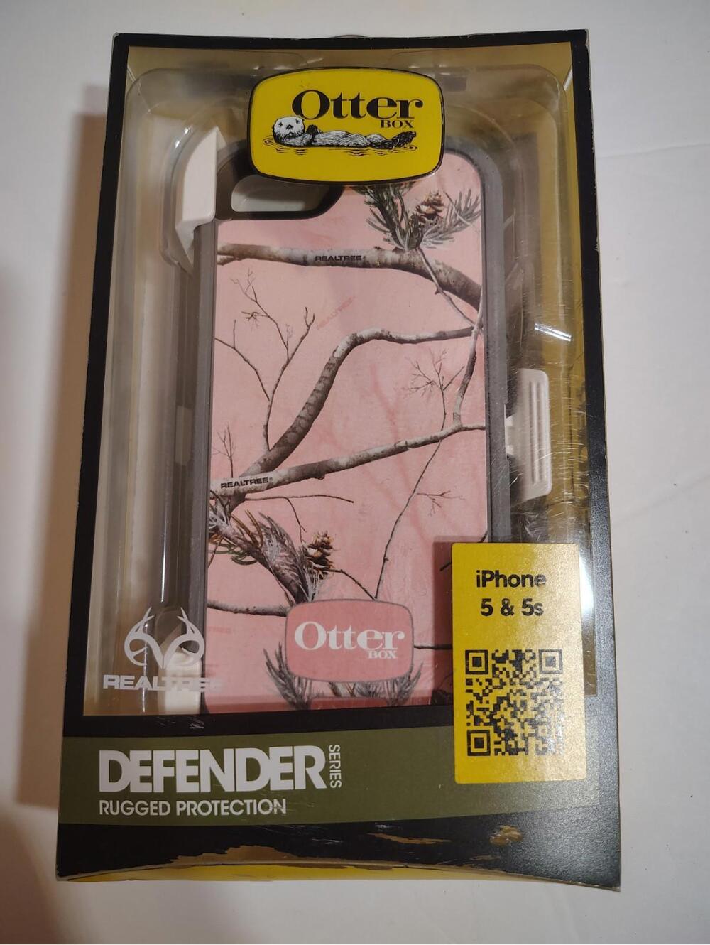 OtterBox for iPhone 5 / 5s Case Defender Series Cover Real Tree Pink w CLIP NEW